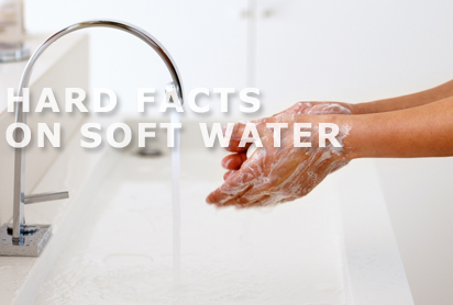 washing hands soft water